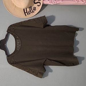 Lane Bryant 14/16 Army green with lace